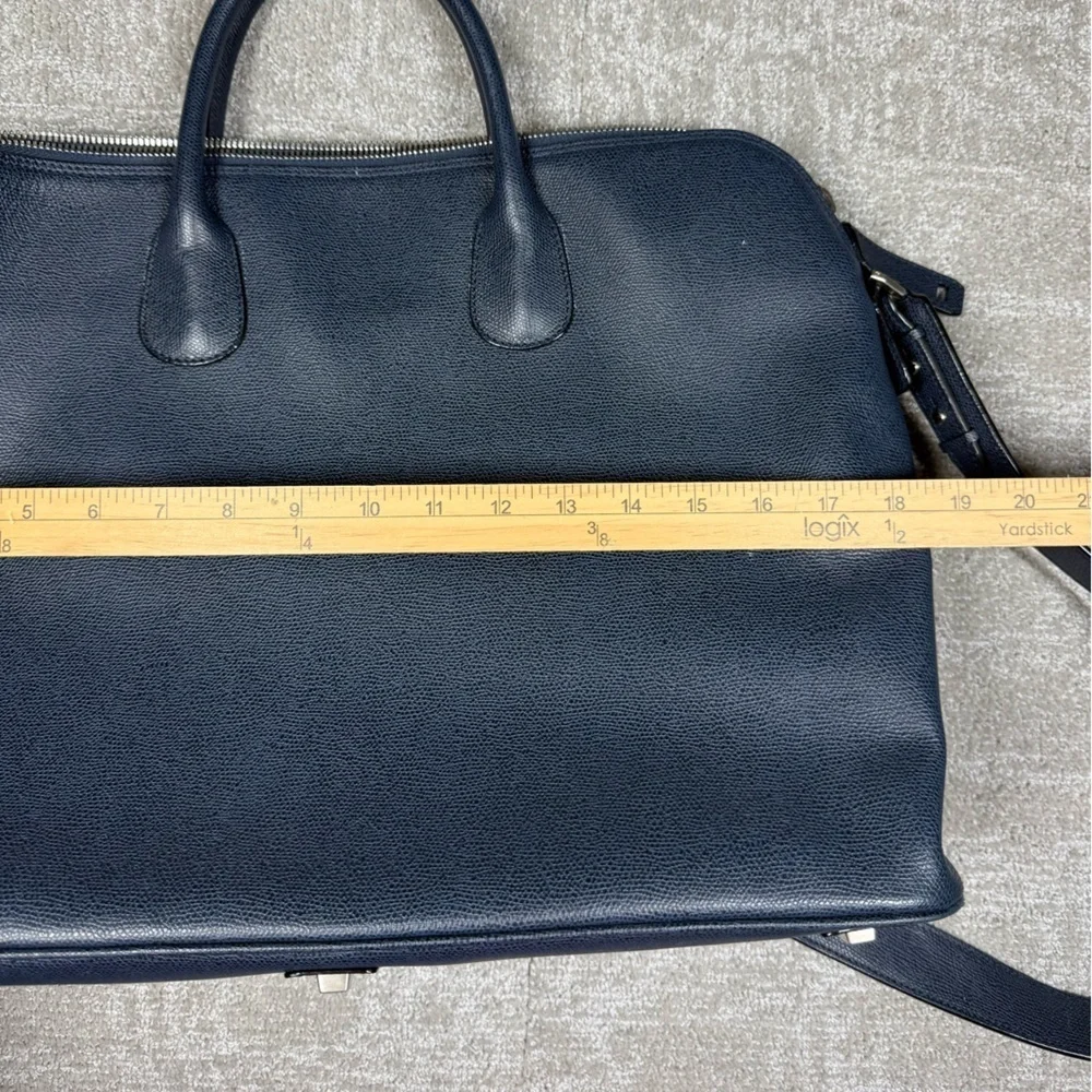 Valextra MyLogo Bowling Bag Blue